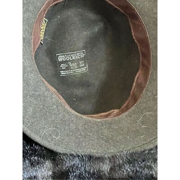 Vintage wool woolrich  Fedora Hat Mens size L  Gentleman Grandpa - Picture 3 of 5